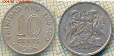 Тринидад и Тобаго 10 центов 1966 г.. до 01.08.2018 г. 22.00 - Тринидад и Тобаго 10 центов 1966 2310