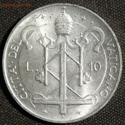 С РУБ.ВАТИКАН 10 лир 1967г. ПАПА ПАВЕЛ-VI UNC до 1.08. в 22 - IMG_3396.JPG