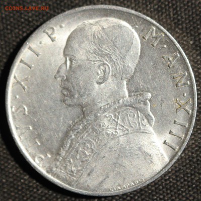 С РУБ.ВАТИКАН 10 лир 1951г. ПАПА ПИЙ-XII UNC до 1.08. в 22 - IMG_3393.JPG