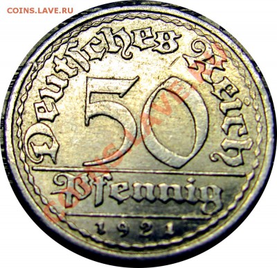 R16 Германия (Веймарская респ.) 1921 50 пф. до 09.05 в 22°° - R16 50 pf 1921_1