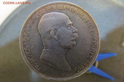 Австрия 5 крон 1908 60 лет правления Франца Иосифа I  до1.08 - IMG_1035.JPG