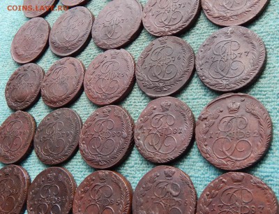 Погодовка пятаков Екатерины 2 1763-1787, фикс. цена - pog7-25-1-1