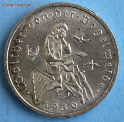 С РУБ.ГЕРМАНИЯ 3 марк 1930г. ФОГЕЛЬВЕЙДЕ UNC до 3.08 в 22-00 - IMG_3307.JPG