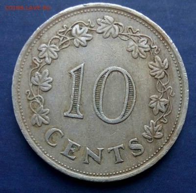 10 центов 1972 Мальта,до 31.07. - v0hH-ew4_eI