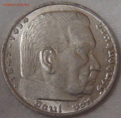 Германия-Третий рейх 5 рейхсмарок 1939 D 2.08.18 (чт. 22-30) - DSC08882.JPG