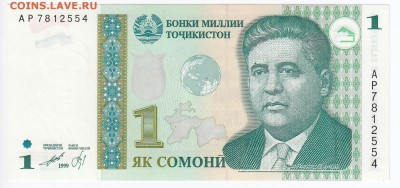 ТАДЖИКИСТАН - 1 сомони 1999 г. пресс до 05.08 в 22.00 - IMG_20180730_0006