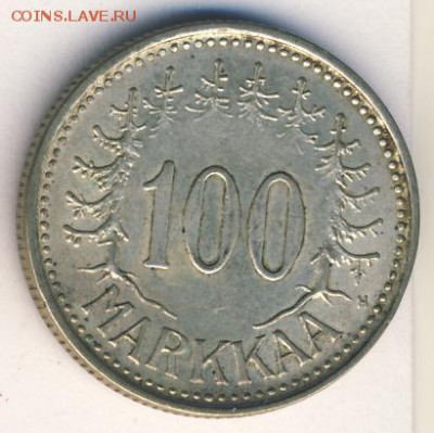 Финляндия, 100 марок 1956 до 02.08.18, 22:30 - #И-1061-r