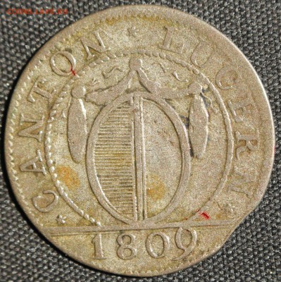 С РУБ.ШВЕЙЦАРИЯ КАНТОН  ЛЮЦЕРН 1 Batzen 1809г. до 6.08.в 22 - IMG_3368.JPG