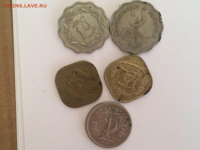Арабские страны ( пакистан и другие) 16 монет до 5.08 - image