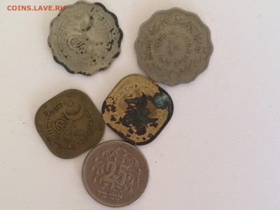 Арабские страны ( пакистан и другие) 16 монет до 5.08 - image