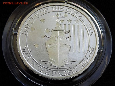 Австралия 50 центов 2014 Битва в Коралловом море Корабль! - DSCN2170.JPG