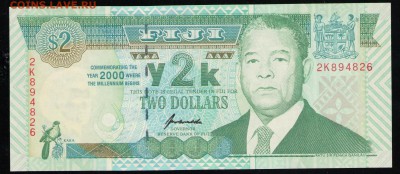 ФИДЖИ 2 ДОЛЛАРА 2000 UNC - 19 001