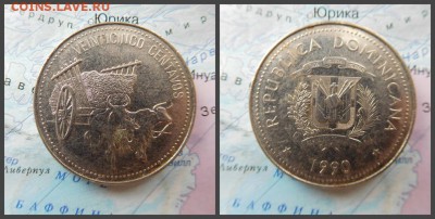 Доминикана 25 сентаво, 1990г - 4