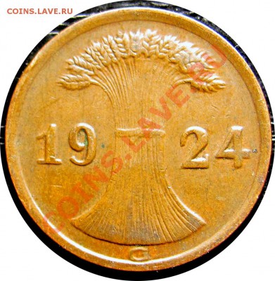 R24 Германия 2 пфеннига 1924G до 10.05 в 22°° - R24 2pf 1924G_2