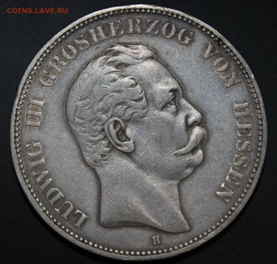 5 марок Гессена 1875 - аверс