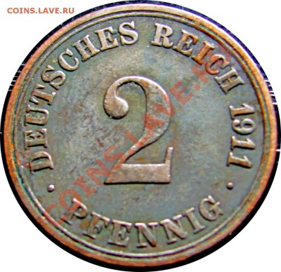 R25 Германия 2 пфенниг 1911A до 10.05 в 22°° - R25 2pf 1911A_1