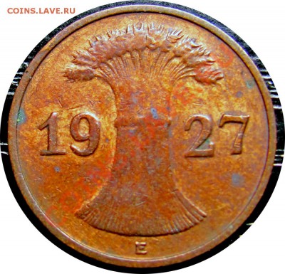 R26 Германия 1 пфенниг 1927E до 10.05 в 22°° - R26 1pf 1927E_2