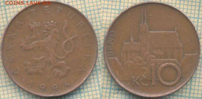 Чехия 10 крон 1994 г., до 09.08.2018 г. 22.00 по Москве - Чехия 10 крон 1994  3146