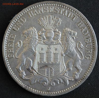 С РУБ.ВОЛЬНЫЙ ГАНЗЕЙСКИЙ г.ГАМБУРГ 3 марк 1911г. до 9.08 - IMG_3530.JPG