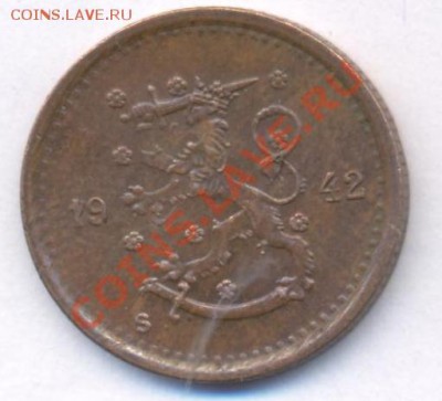 Финляндия 50 пенни 1942 г. До 6.05.11 г. 20-00 МСК. - Финляндия 50.1