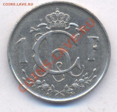 Люксембург 1 франк 1952 г. До 6.05.11 г. 20-00 МСК. - Люксембург.3