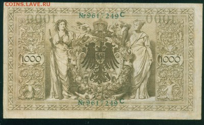 ГЕРМАНИЯ. 1000 марок 1910г. до 07.08.18г 22.30 МСК - Копия Image6