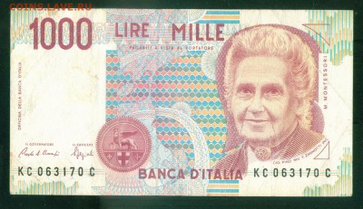 ИТАЛИЯ 1000 лир. 1990г. до 08.08.18г 22.30 МСК - Image3