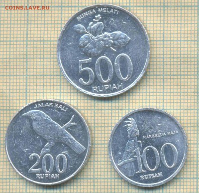 Индонезия 100 р 1999, 200,500 р 2003 г., до 10.08.2018 г. 22 - Индонезия 3 мон 2408
