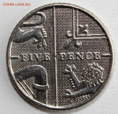 С РУБ. БРИТАНИЯ 5 пенсов 2009г. ЩИТ до 13.08 в 22-00 - IMG_2328.JPG