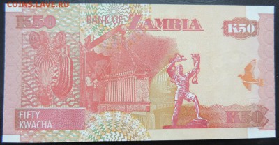 ЗАМБИЯ 50 квача 2007г., ДО 11.08. - 50 квача 2007г., В..JPG