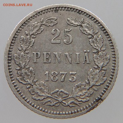 25 пенни 1892, 1873, 1889 - 25-1873-rev