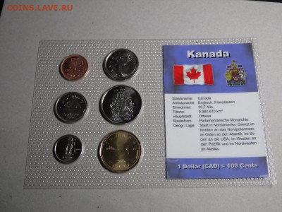 набор монет Канада 6шт UNC блистер запайка доллар Утка фауна - nabor_monet_kanada_6sht_unc_blister_zapajka_dollar_utka_fauna_50_centov_2002_jubilenye