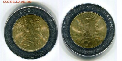 биметалл Сан Марино 500 лир 1982 Социальные достижения - bimetall_san_marino_500_lir_1982_socialnye_dostizhenija