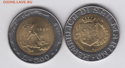 биметалл Сан Марино 500 лир 1989 Шестнадцать веков истории - bimetall_san_marino_500_lir_1989_shestnadcat_vekov_istorii