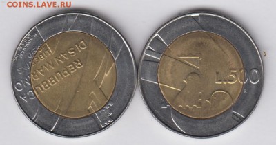 биметалл Сан Марино 500 лир 1990 - bimetall_san_marino_500_lir_1990_shestnadcat_vekov_istorii