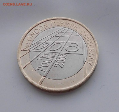 биметалл Великобритания 2 фунта 2008 100 лет Олимпийские Игр - bimetall_velikobritanija_2_funta_2008_100_let_olimpijskie_igry_v_londone