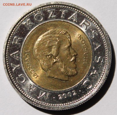 биметалл Венгрия 100 форинт 2002 Лайош Кошут - bimetall_vengrija_100_forint_2002_lajosh_koshut