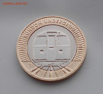биметалл Великобритания 2 фунта 2013 метро - bimetall_velikobritanija_2_funta_2013_50_let_londonskomu_metro_poezd