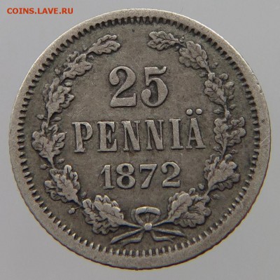 25 пенни 1872 до 09.08.2018, 22:00 - 25-1872-rev