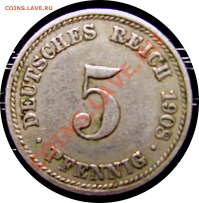 R29 Германия 5 пфеннигов 1908D до 11.05 в 22°° - R29 5 pf 1908D_1