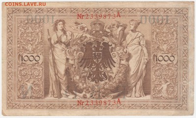 Германия, 100 марок 1910 до 11.08.18, 22:30 - IB-8-r