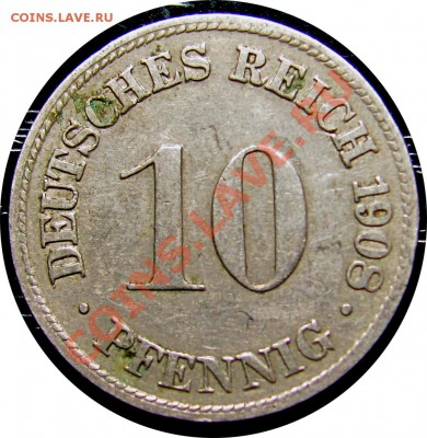 R30 Германия 10 пфеннигов 1908D до 11.05 в 22°° - R30 10 pf 1908D_1