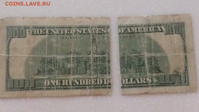 100 $ образца 1996г. порваные - IMG-1b89bdf0bf2812caa81e421f8fede172-V