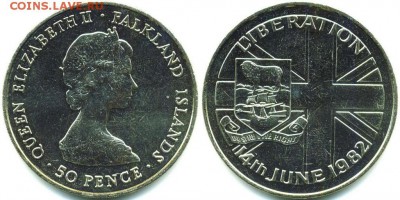Крона Шайба Фолклендские острова 50 пенсов 1982 Фолкленды - krona_shajba_folklendskie_ostrova_50_pensov_1982_folklendy