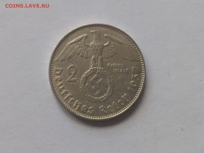 ГЕРМАНИЯ(РЕЙХ),2 рейхсмарки 1937D(Гинденбург)до 13.08.2018 - IMG_20180810_125216