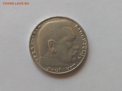 ГЕРМАНИЯ(РЕЙХ),2 рейхсмарки 1938D(Гинденбург)до 13.08.2018 - IMG_20180810_125245