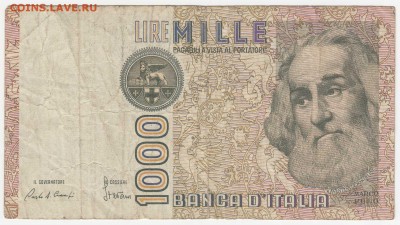 Италия, 1000 лир 1982 до 13.08.18, 22:30 - IB-31