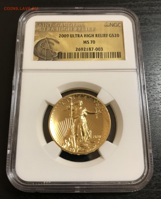 США, 2009 г., 20 долларов, NGC MS70 - FC8292CD-D4CA-4D39-A77D-E2A2073CA6BC