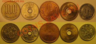 Подборка монет Японии до 22.00МСК 10.05.2011 - Япония