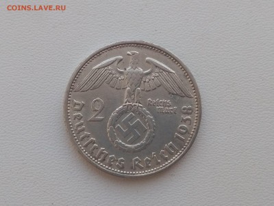 ГЕРМАНИЯ(РЕЙХ),2 рейхсмарки 1938D(Гинденбург)до 13.08.2018 - IMG_20180810_172140